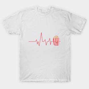 Popcorn,Lover Heartbeat,Gift Popcorn T-Shirt. T-Shirt